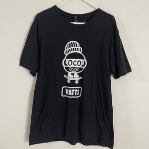 District Loco Watts Graphic Tee Black Cotton T-Shirt Roy Choi Urban Foodie Men L